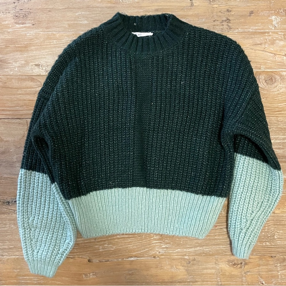Elodie Mock Neck Dolman Sleeves Sweater Medium